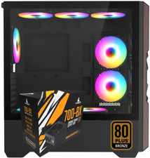 Iceberg Gaming PC Case Wood Vector seven aRGB fans Full Tower EATX With 700W PSU picture