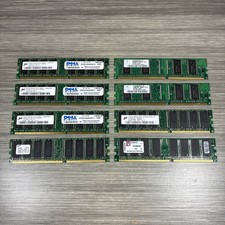 Lot of 8 Legacy Desktop RAM 256MB 128MB DDR1 PC2100 PC2700 Kingston Samsung etc picture
