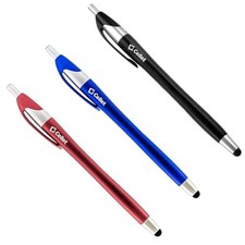 Cellet 3 Pack Touchscreen Stylus & Ink Pens Black Blue Red for Phones Tablets picture