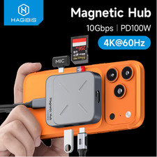 Magnetic USB C Hub Multiport Adapter 4K HDMI 100W PD Docking Station picture
