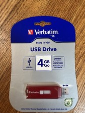 Verbatim 4GB Store 'n' Go USB 2.0 Flash Drive - Red 95236 - brand new in package picture