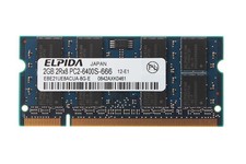 Elpida 2 GB 2GB RAM 2Rx8 PC2-6400 DDR2 800Mhz 200Pin SODIMM Laptop Memory NONECC picture