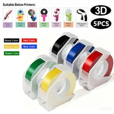 5PCS Embossing Label Tape 3/8