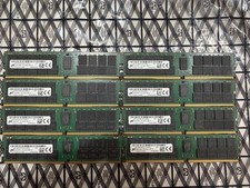 Lot of 8 Micron 64GB DDR4-2933 ECC RDIMM 512GB MTA36ASF8G72PZ-2G9B2UI picture