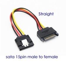 High Quality 8 inch SATA 15-Pin Male to Female Power Extension Cable picture
