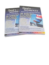 2 Pks Special Moments Digital Photo Paper Ink Jet Printer Matte 20 Sheet ea 4X6  picture