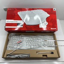 Microsoft Natural Keyboard Elite A1100337 Ergonomic, Wired, White New  picture
