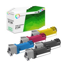 TCT 5PK 2130 Color Laser Toner Cartridge Set For Dell 2130cn 2135cn 2130 2135 picture