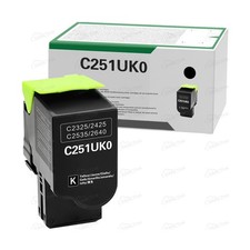 C251UK0 Black Ultra High Yield Toner Cartridge Compatible for Lexmark C2425dw... picture
