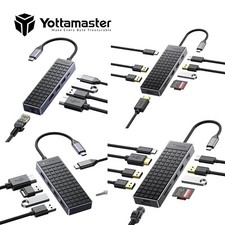 5/6/9/10 in1 Multiport USB C Hub 4K HDMI USB3.0 RJ45 SD/TF PD100W Adapter for PC picture