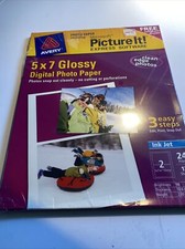 Avery 5 x 7 glossy digital photo paper send 24 print 12 sheets zam picture