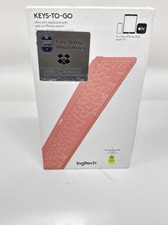 Logitech Keys-to-Go Super-Slim and Super-Light Bluetooth Keyboard Blush Pink. picture