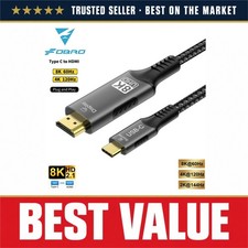 USB C to HDMI Cable 8K 60Hz 4K 120Hz Type-C to HDMI Adapter for MacBook TV picture
