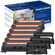 6PK TN450 Toner + 3PK DR420 Drum Unit for Brother DCP-7060D DCP-7065DN MFC-7360N picture