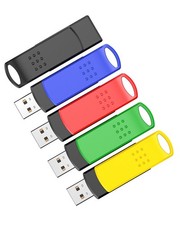 Kootion USB 2.0 16GB 5 Pack Metal Swivel Style Flash Drive USB Memory Stick Pen picture