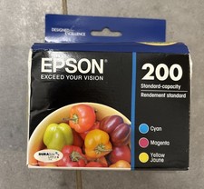 Genuine Epson 200 4pk Ink Cartridges Black, Cyan, Magenta, Yellow, EXP 2016 picture