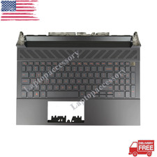 New For Dell G15 5530 5531 5535 2023 Palmrest Case Keyboard Red Backlit 00144H  picture