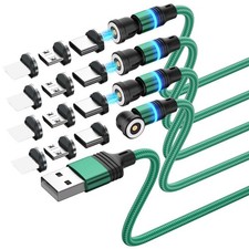 BITHAI Magnetic Charging Cable 4-Pack 3 in 1 6.6ft/6.6ft/6.6ft/6.6ft, green picture