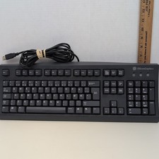 Silicon Graphics SGI SK-2502U USB Keyboard Vintage Rare Black Full Size OEM picture