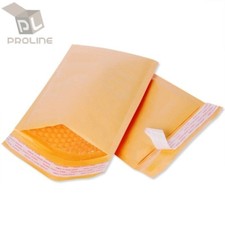 ProLine 25 #0 Extra Wide CD DVD Kraft Bubble Shipping Mailers Envelopes 6x10 picture