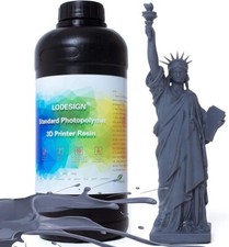 3D Printer Resin 405nm UV-Curing Photopolymer Grey 500g Standard Low Odor picture