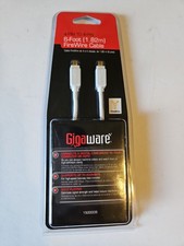 Gigaware 6-foot (1.82m) 4-pin to 4-pin FireWire cable (part number 1500005) picture
