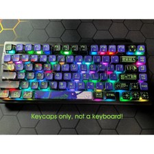 NEON GENESIS EVANGELION EVA-01 Mecha-01 Clear Keycap Set for Mechanical Keyboard picture