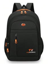 Business Laptop Backpack Large Capacity Travel School Computer Bag Green Orange picture