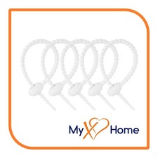 100 Reusable Silicone Ties / Cable Ties / Bag Twist (4-1/2