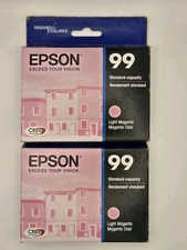 Genuine Epson 99 Light Magenta Ink Cartridge T099620 C13T099620 OEM New Lot of 2 picture