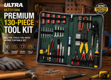 Ultra ULT31344 Premium 130-Piece Computer Repair Tool Kit with Carry Case picture