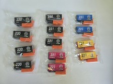 Lot of (13) C-220 C-221 Ink Cartridges BK/Y/M/C Cannon Compatible picture