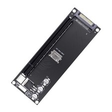 Oculink SFF8612 SFF8611 to PCIE 16x 4X Adapter Card With SATA Power picture