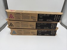Lot of 3 Ricoh Savin Lanier IM C400 Black/Cyan/ Magneta Print Cartridge picture