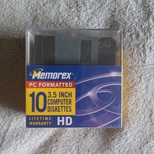 Memorex HD 10 Pack PC Formatted 3.5 Inch High Density Computer Diskettes picture