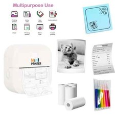 Mini Wireless Printer - Compact, Portable, USB Rechargeable Thermal Printer picture