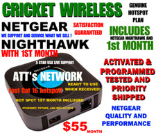 NIGHTHAWK ✅ HOTSPOT INCLUDES 1st MONTH  100GB PLAN ⭐ CRICKET ATT NETWORK picture