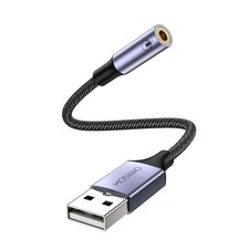 MOSWAG USB to 3.5mm Jack Audio Adapter External Stereo Sound Card picture