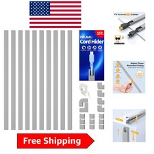 Paintable 157in Cord Hider for Walls - Organize and Beautify Your Living Space picture
