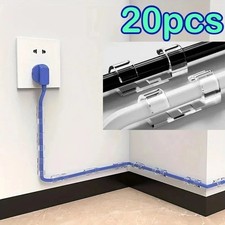 20pcs Cable Clips Self Adhesive Cord Organizer Wire Holder for Desk Wall Home picture