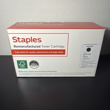 Staples-Black Toner Cartridge HP 55A CE255A2PK- New Sealed picture