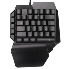 One Handed Gaming Keyboard, 39 Keys Luminous Professional Gaming Keyboard USB... picture