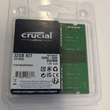 Crucial 32GB KIT 2 x 16GB DDR4 3200MHz PC4-25600 SODIMM Memory CT2K16G4SFRA32A picture