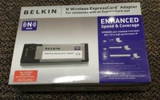*NEW IN SEALED BOX* Belkin N Wireless ExpressCard Adapter picture