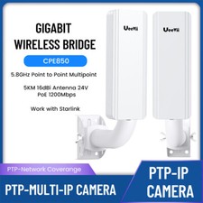 Wireless Bridge Gigabit 16dBi UeeVii CPE850 5.8G Point to Point WiFi CPE 1200Mbp picture