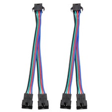 ARGB Splitter Cable, 2Pcs Fan RGB Extension Power Cord with 4Pin Splitter Cable picture