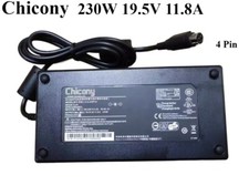 Genuine Chicony 19.5V 11.8A 230W AC Adapter A12-230P1A Charger 4 Pin Female picture