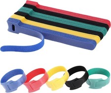 200PCS Reusable Cable Ties Wire Ties Cord Organizer Cable Organizer Adjustable C picture