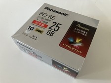 Panasonic Blu-ray Disc BD-RE 2x speed 25GB, 10 pack LM-BE25P10 New Sealed Japan picture