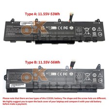NEW CC03XL Battery for HP EliteBook 830 835 840 845 850 855 G7 G8 L78555-005 picture